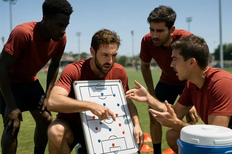 MLS players training together during a midseason session